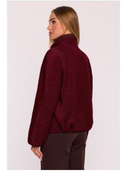 M885 Paltinio audinio švarkas - kaštoninė