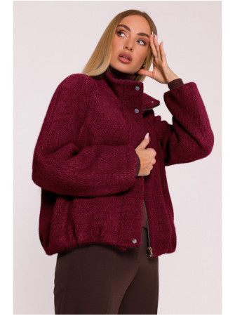 M885 Paltinio audinio švarkas - kaštoninė