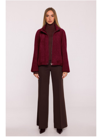 M885 Paltinio audinio švarkas - kaštoninė