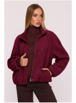 M885 Paltinio audinio švarkas - kaštoninė