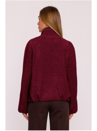 M885 Paltinio audinio švarkas - kaštoninė