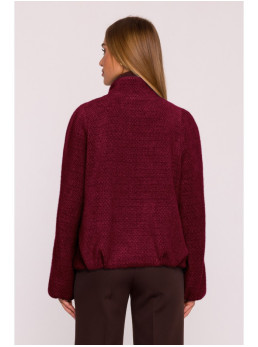 M885 Paltinio audinio švarkas - kaštoninė