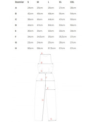 M679 Sleeveless jumpsuit with a buckle belt - black