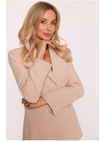 S417 Smėlio spalvos švarkas - smėlio