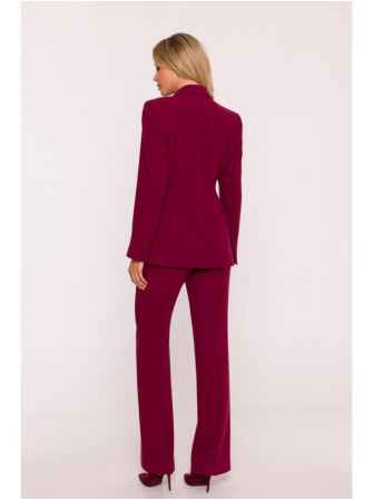 S417 Prigludęs švarkas - kaštoninė