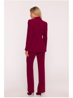 S417 Prigludęs švarkas - kaštoninė