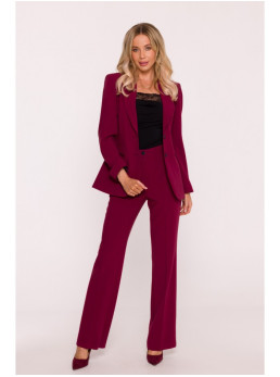 S417 Prigludęs švarkas - kaštoninė