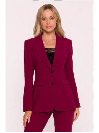 S417 Prigludęs švarkas - kaštoninė