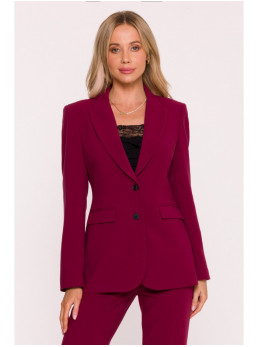 S417 Prigludęs švarkas - kaštoninė