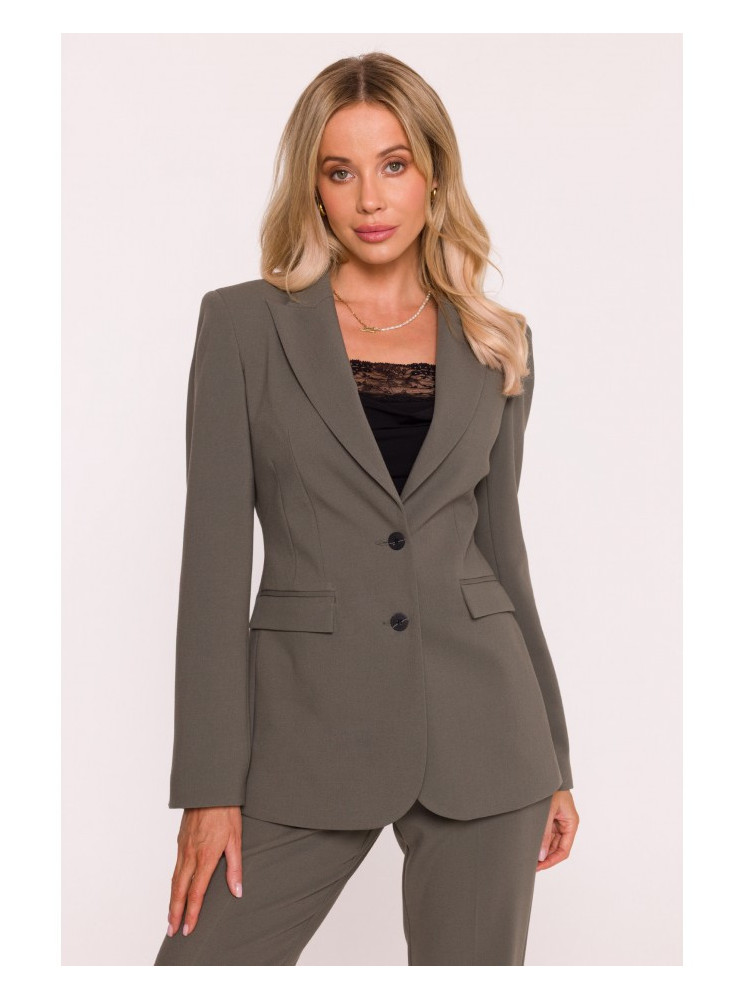 S417 S417 Dailus švarkas - chaki