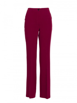 S418 Klasikinio kirpimo kelnės - kaštoninė