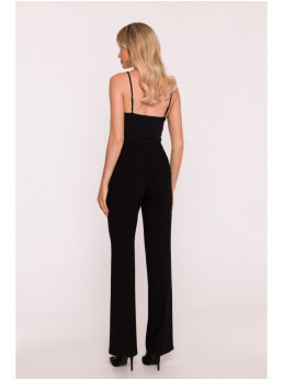 S418 Klasikinio kirpimo kelnės - juoda