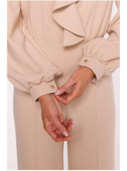 S420 Smėlinis kombinezonas su raukiniu - smėlio