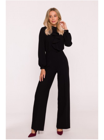 S420 Kombinezonas su raukiniu - juoda