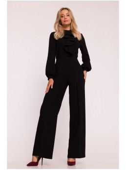 S420 Kombinezonas su raukiniu - juoda