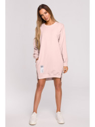 M676 Pullover tunic with zippers - candy pink
