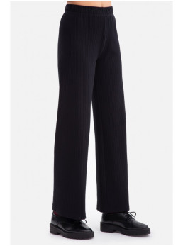 B300 Ribinio mezgimo kelnės - juoda