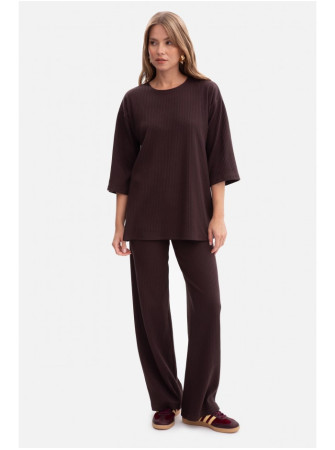 B300 Ryto megzti kelnės - dark chocolate