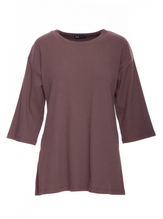 B301 Riešutinės spalvos megztinis - ruda