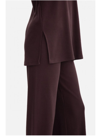 B301 Riešutinės tekstūros palaidinė - dark chocolate