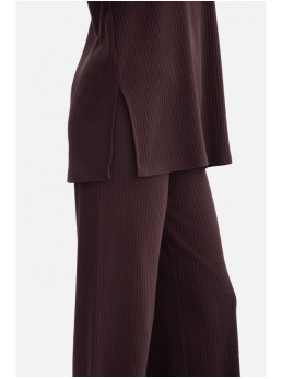 B301 Riešutinės tekstūros palaidinė - dark chocolate