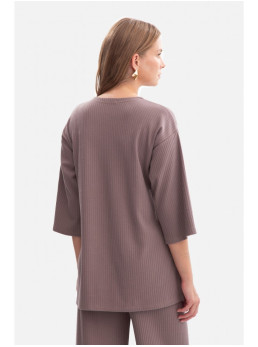 B301 Riešutinės spalvos megztinis - cocoa