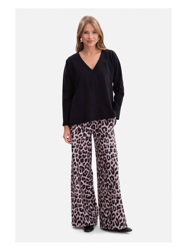 B302 Raštuoti trikotažiniai kelnės - spalva