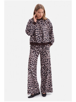 B302 Raštuoti trikotažiniai kelnės – 1 modelis - spalva