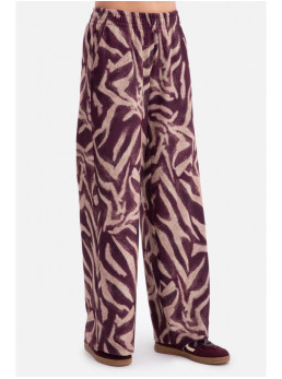 B302 Raštuoti megzti kelnės – 2 modelis - spalva