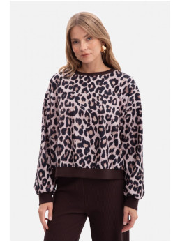 B303 Megztinis su raštu "Modelis 1" - spalva