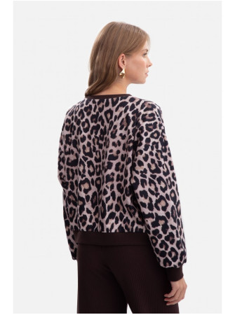 B303 Megztinis su raštu "Modelis 1" - spalva