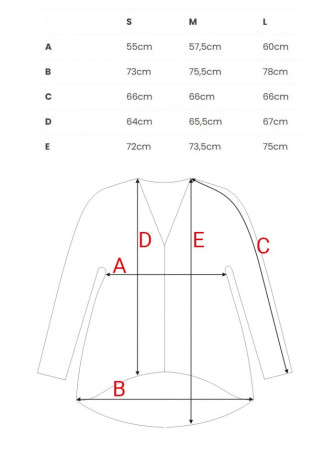 B304 Megztas palaidinės tipo džemperis V formos iškirpte - juoda