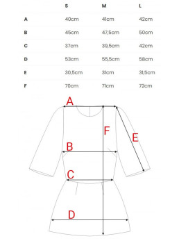 B305 Megztas peplum stiliaus viršus - dark chocolate