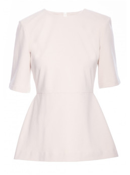 B305 Megzta baskinė palaidinė - smėlio