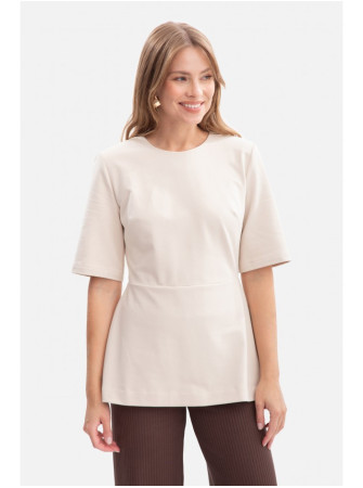 B305 Megzta palaidinė su baskute - smėlio