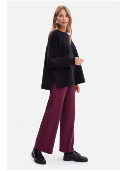 B306 Megztinis laisvo stiliaus - juoda