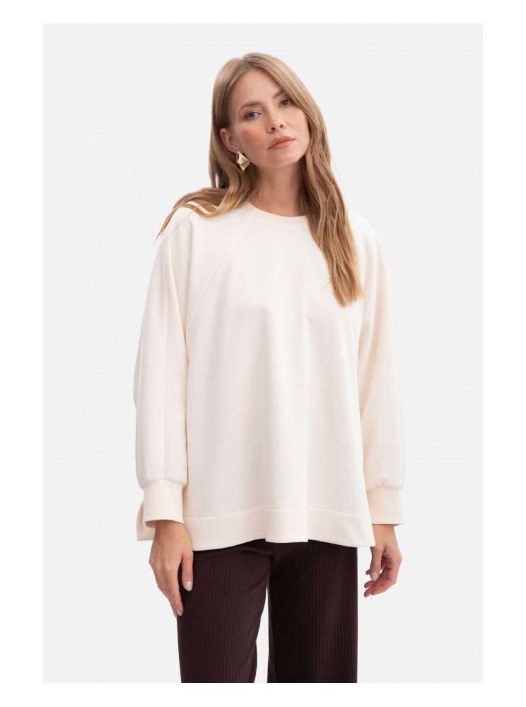 B306 Megztinis laisvo stiliaus - vanilla