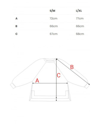 B306 Megztinis laisvo stiliaus - vanilla