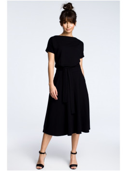 B067 Flared dress - black