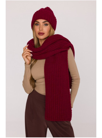 M896 Rievėtas šalikas - kaštoninė