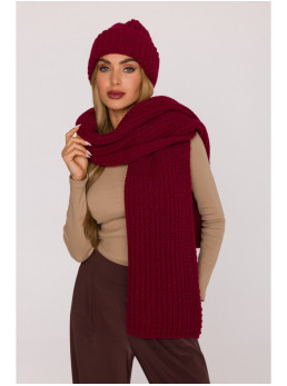 M896 Rievėtas šalikas - kaštoninė