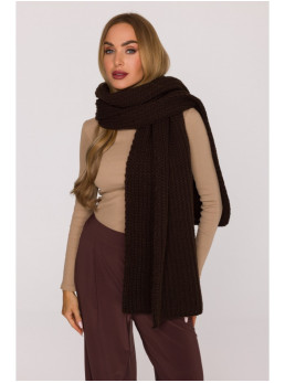 M896 Rievėtas šalikas - ruda