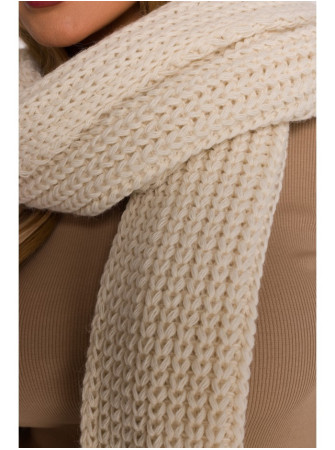 M896 Riešutinės tekstūros šalikas - nebalinta