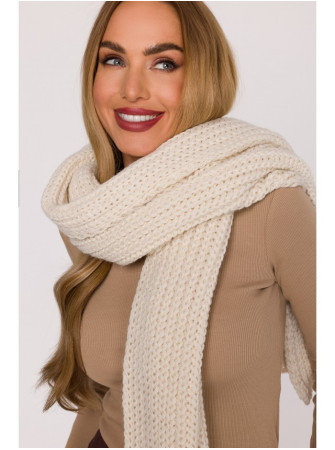 M896 Riešutinės tekstūros šalikas - nebalinta