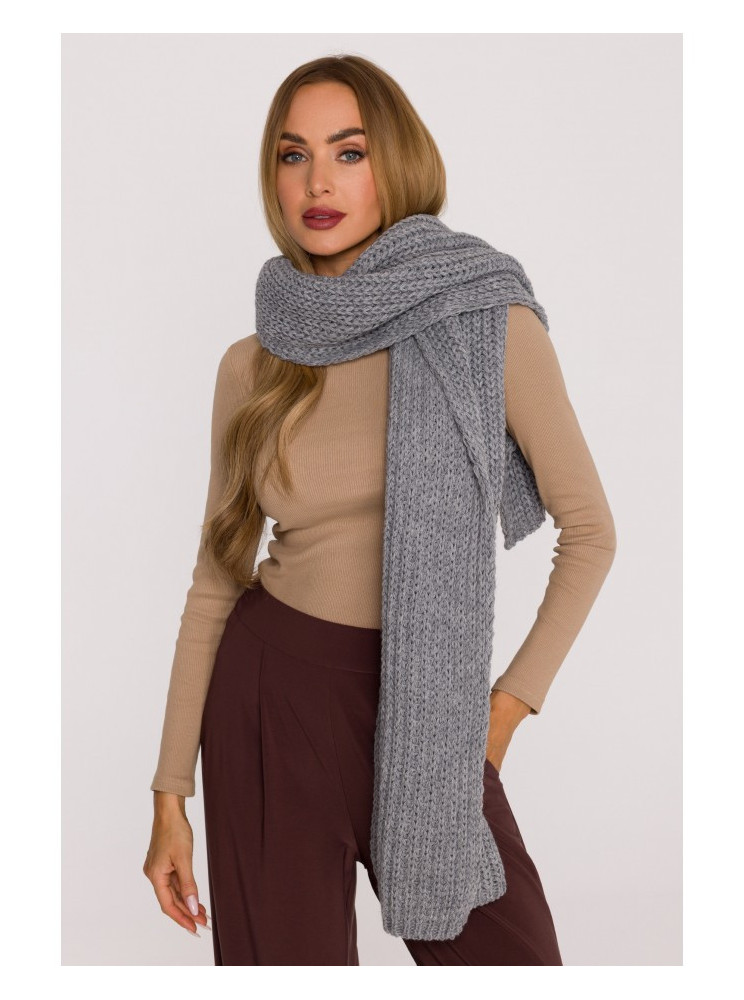 M896 Riešutinis šalikas - pilka