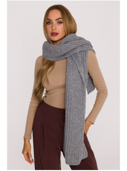 M896 Riešutinis šalikas - pilka
