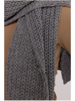 M896 Riešutinis šalikas - pilka