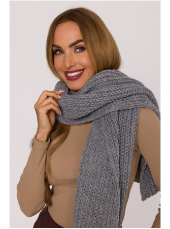 M896 Riešutinis šalikas - pilka