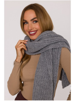 M896 Riešutinis šalikas - pilka