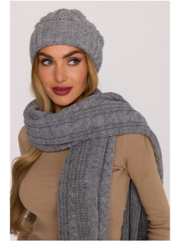 M897 Megzta kepurė su pynėmis - szary